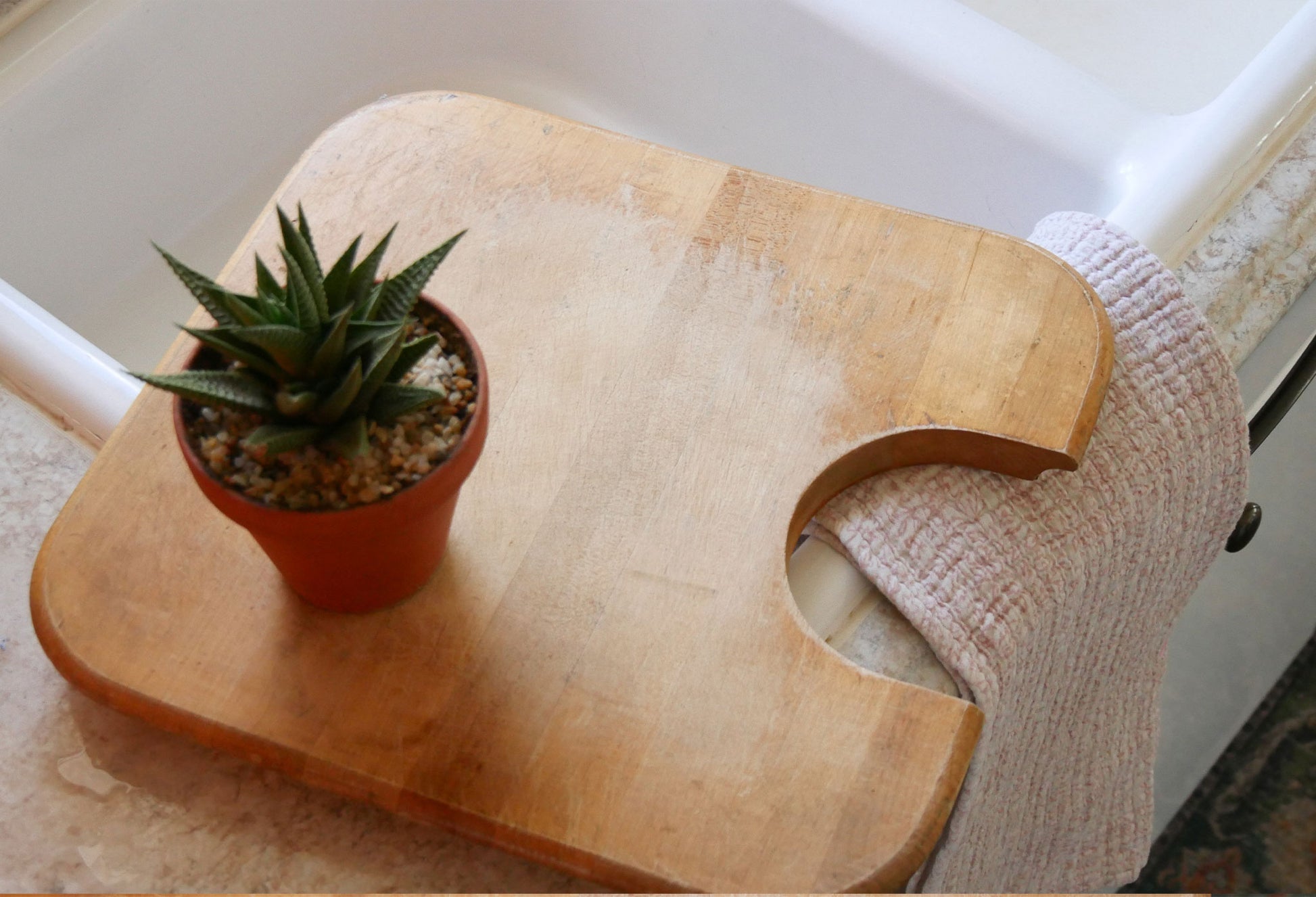 Vintage Wooden Sink Cutting Board, Farmhouse Sink Cutting Board, Farmhouse Cutting Board, Vintage Cutting Board, Primitive Sink Cutting Board