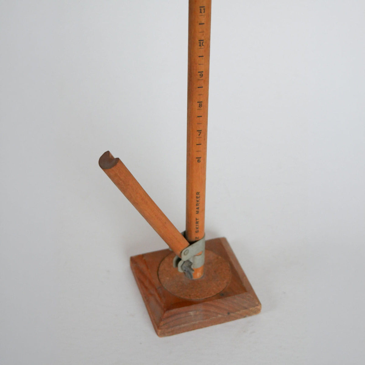 Vintage Wood Skirt Marker, Primitive Sewing Decor, Vintage Sewing DEcor, Vintage Skirt Marker, VIntage Dressmaker Decor, Vintage Sewing Skirt Marker, Primitive Sewing Decor
