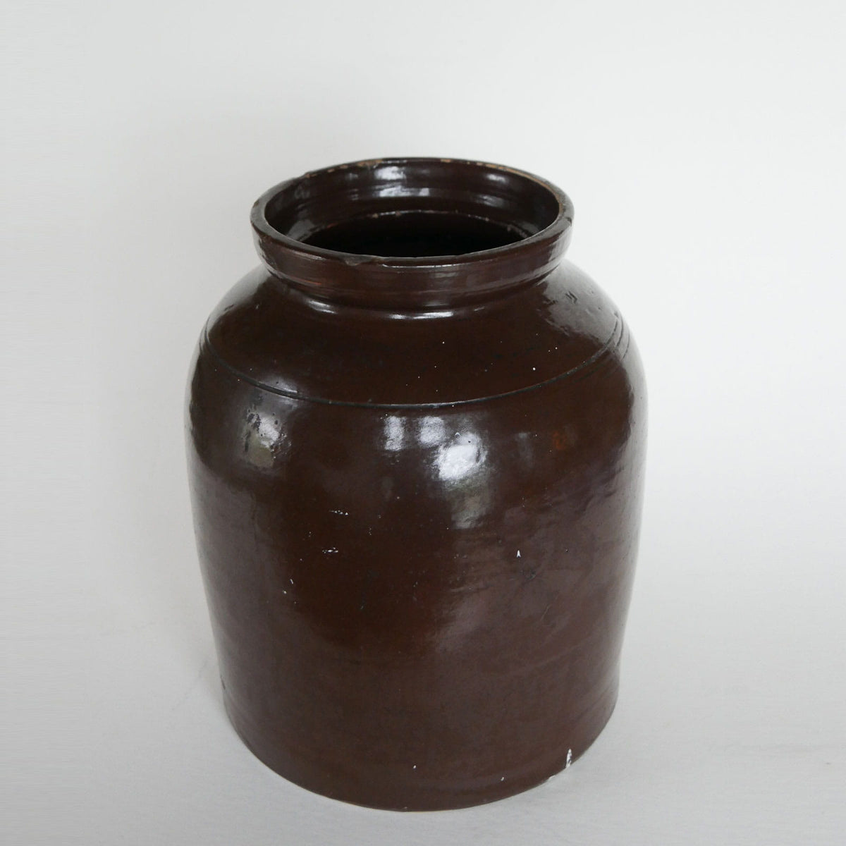 Vintage XL Brown Stoneware Crock, Primitive Crock, Vintage Brown Stoneware, Vintage Crocks, Large VIntage Stoneware, Vintage Large Crocks, Large Vintage Brown Crocks