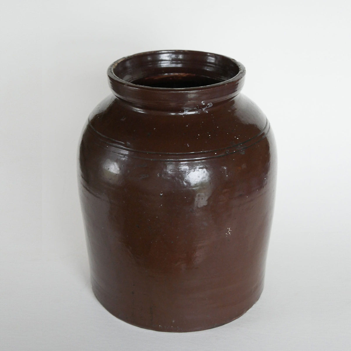 Vintage XL Brown Stoneware Crock, Primitive Crock, Vintage Brown Stoneware, Vintage Crocks, Large VIntage Stoneware, Vintage Large Crocks, Large Vintage Brown Crocks