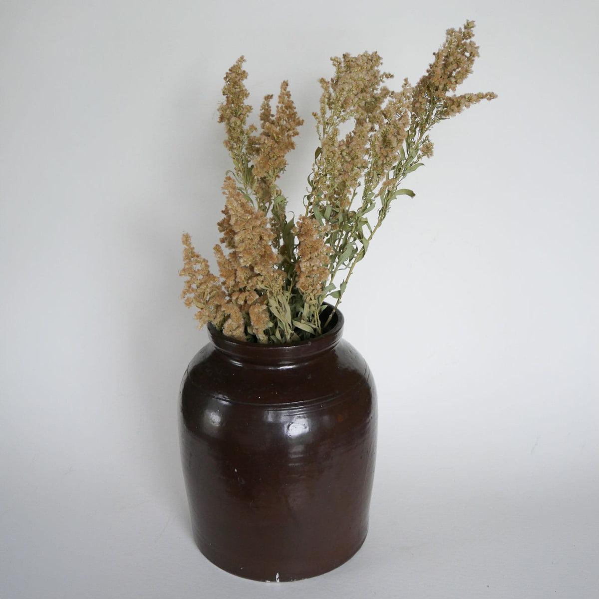 Vintage XL Brown Stoneware Crock, Primitive Crock, Vintage Brown Stoneware, Vintage Crocks, Large VIntage Stoneware, Vintage Large Crocks, Large Vintage Brown Crocks