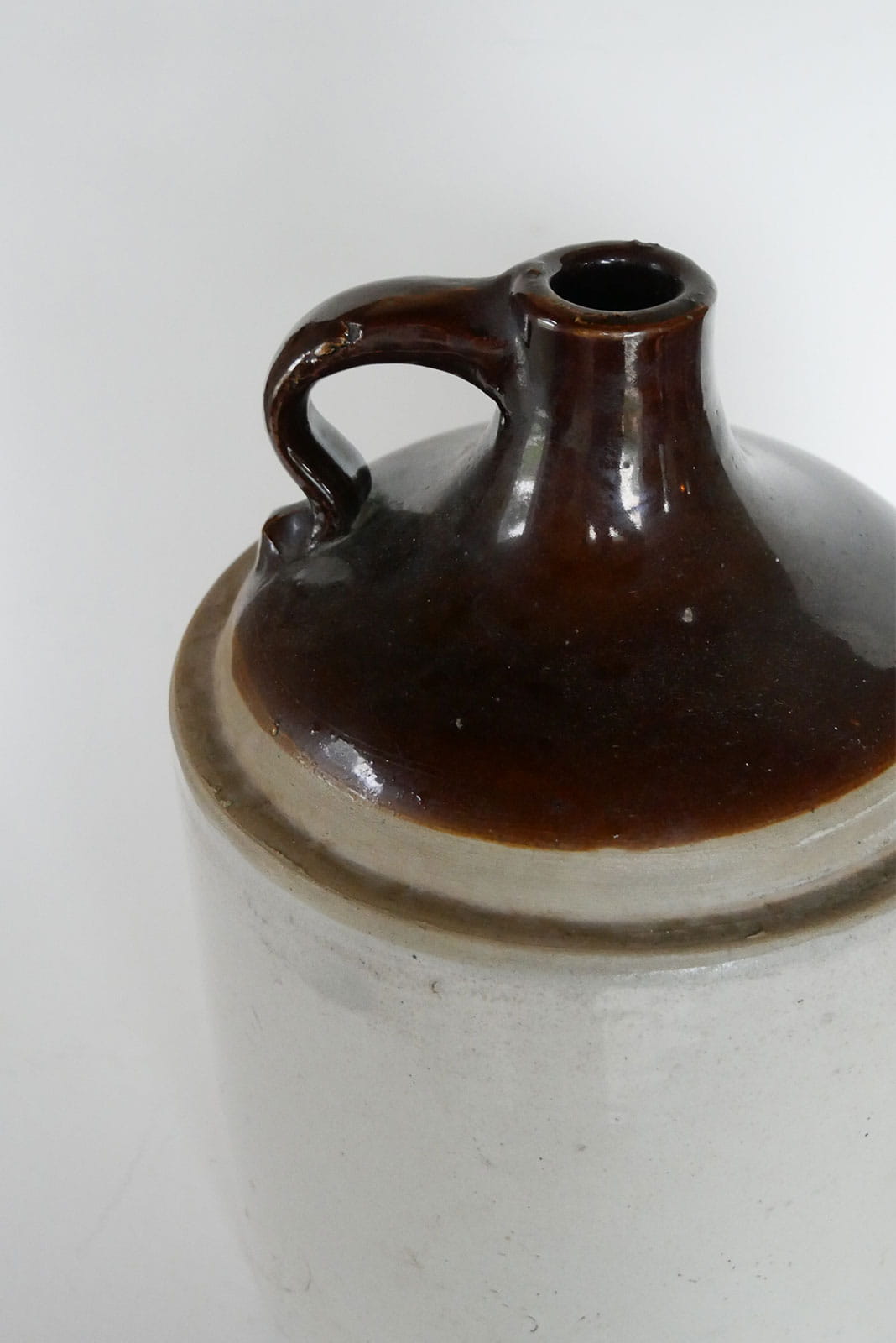 Vintage XL two Tone Stoneware Crock, Primitive Crock, Vintage Two Tone Stoneware, Vintage Crocks, Large VIntage Stoneware, Vintage Large Crocks, Large Vintage Two Tone Crocks