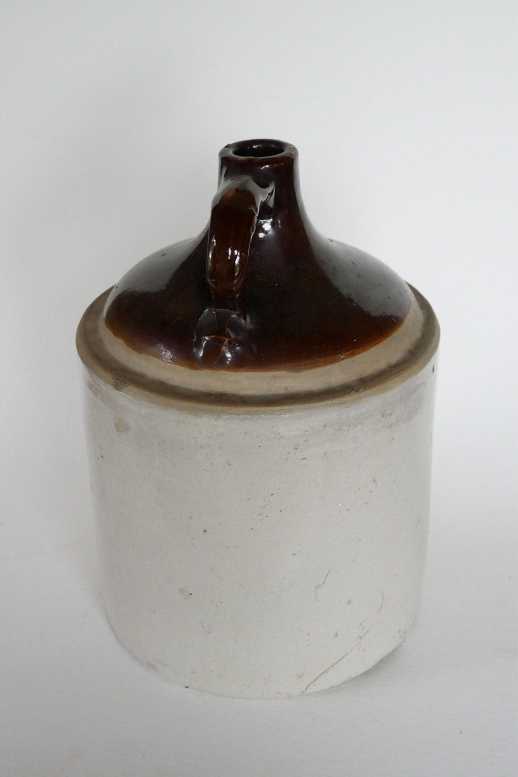 Vintage XL two Tone Stoneware Crock, Primitive Crock, Vintage Two Tone Stoneware, Vintage Crocks, Large VIntage Stoneware, Vintage Large Crocks, Large Vintage Two Tone Crocks