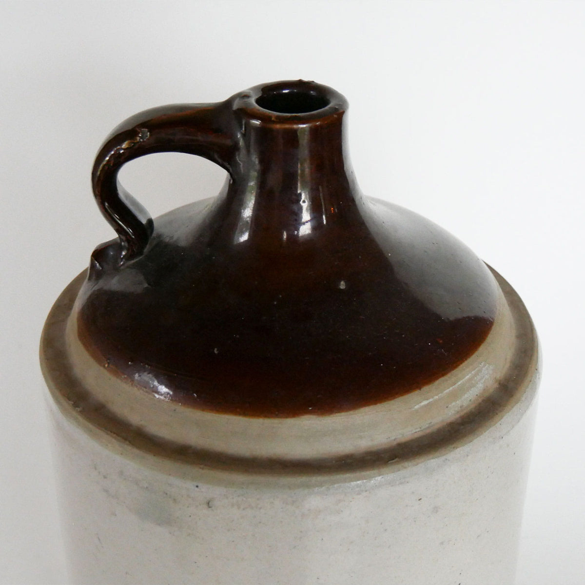 Vintage XL two Tone Stoneware Crock, Primitive Crock, Vintage Two Tone Stoneware, Vintage Crocks, Large VIntage Stoneware, Vintage Large Crocks, Large Vintage Two Tone Crocks