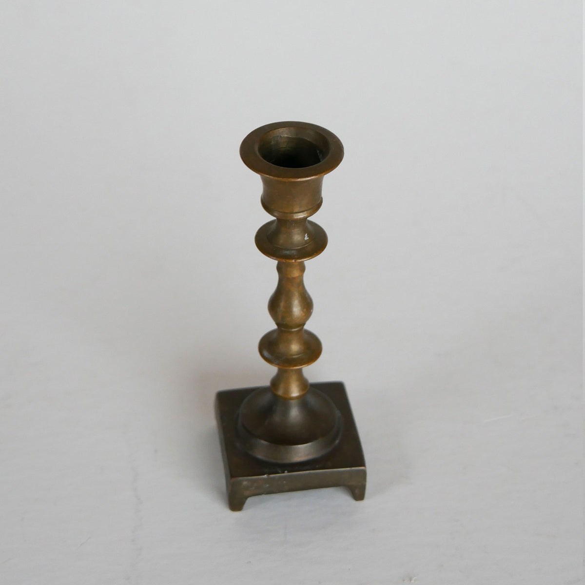 Vintage Mini Brass Chamberstick Holder, Vintage BRass Candlestick Holder, Vintage Brass Candleholder, Vintage BRass Decor, Vintage Brass, Brass Candle Holder