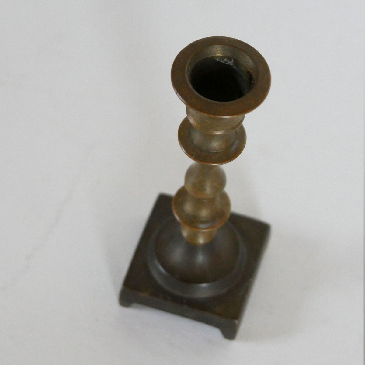 Vintage Mini Brass Chamberstick Holder, Vintage BRass Candlestick Holder, Vintage Brass Candleholder, Vintage BRass Decor, Vintage Brass, Brass Candle Holder