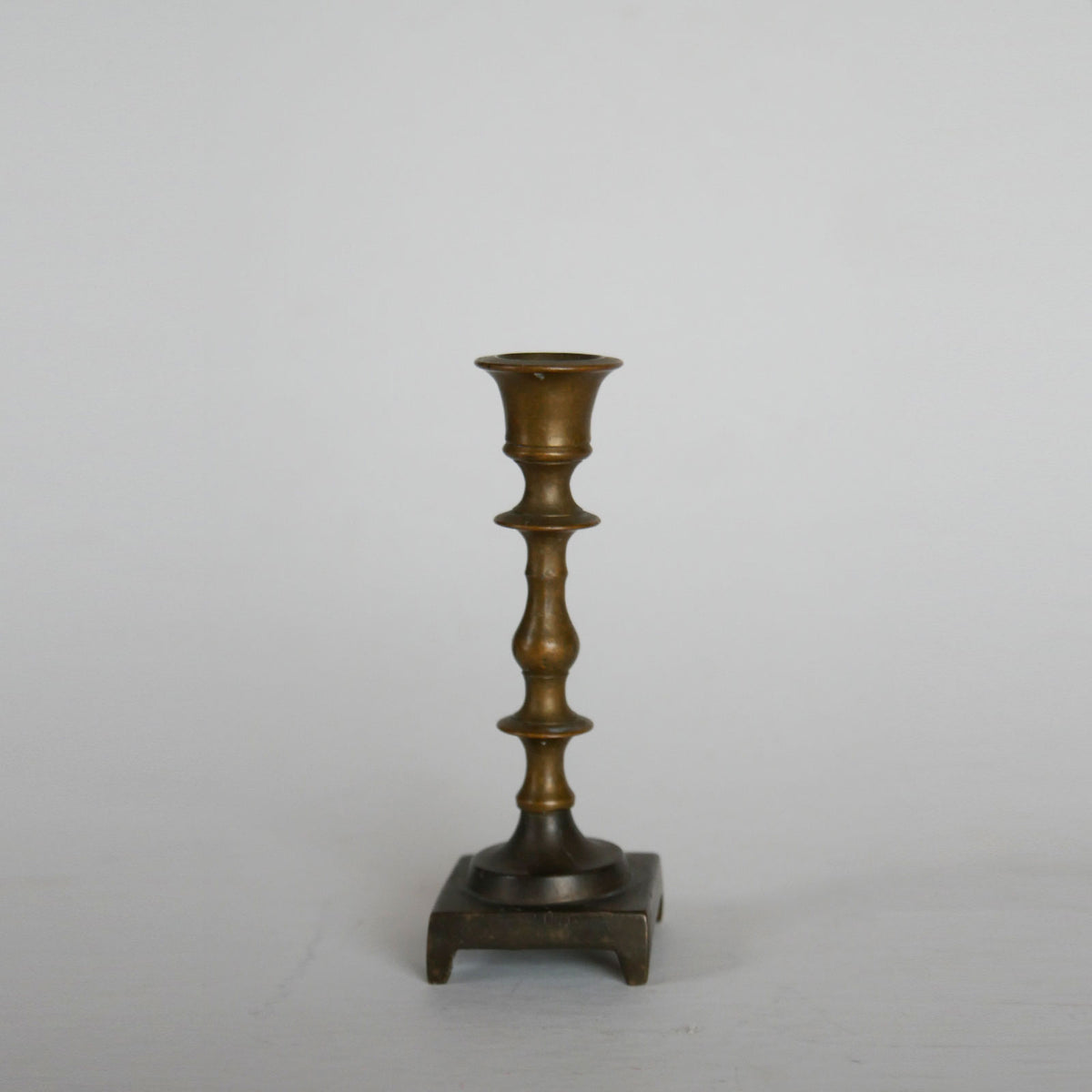 Vintage Mini Brass Chamberstick Holder, Vintage BRass Candlestick Holder, Vintage Brass Candleholder, Vintage BRass Decor, Vintage Brass, Brass Candle Holder