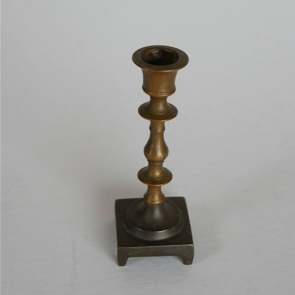 Vintage Mini Brass Chamberstick Holder, Vintage BRass Candlestick Holder, Vintage Brass Candleholder, Vintage BRass Decor, Vintage Brass, Brass Candle Holder