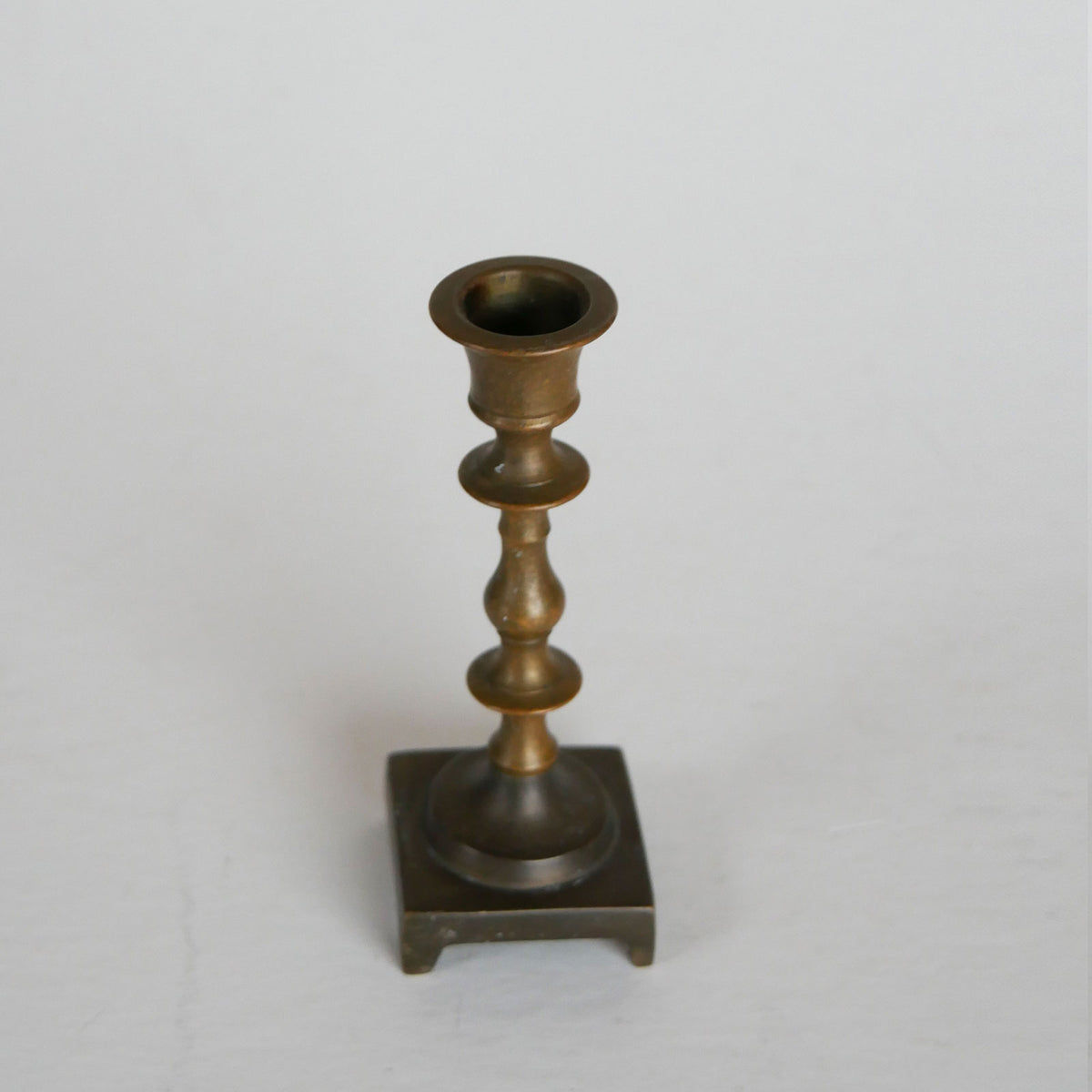 Vintage Mini Brass Chamberstick Holder, Vintage BRass Candlestick Holder, Vintage Brass Candleholder, Vintage BRass Decor, Vintage Brass, Brass Candle Holder