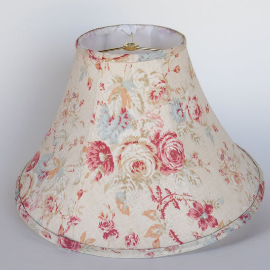 Rose Floral Lamp Shade 15x6x9, Vintage Floral Lamp Shade, Cottagecore Lamp Shade, Vintage Cottage Lamp Shade, Vintage COttagecore Lighting, Vintage Floral Lighting, Vintage Lighting, Vintage Cottage Lighting, Vintage Home Decor