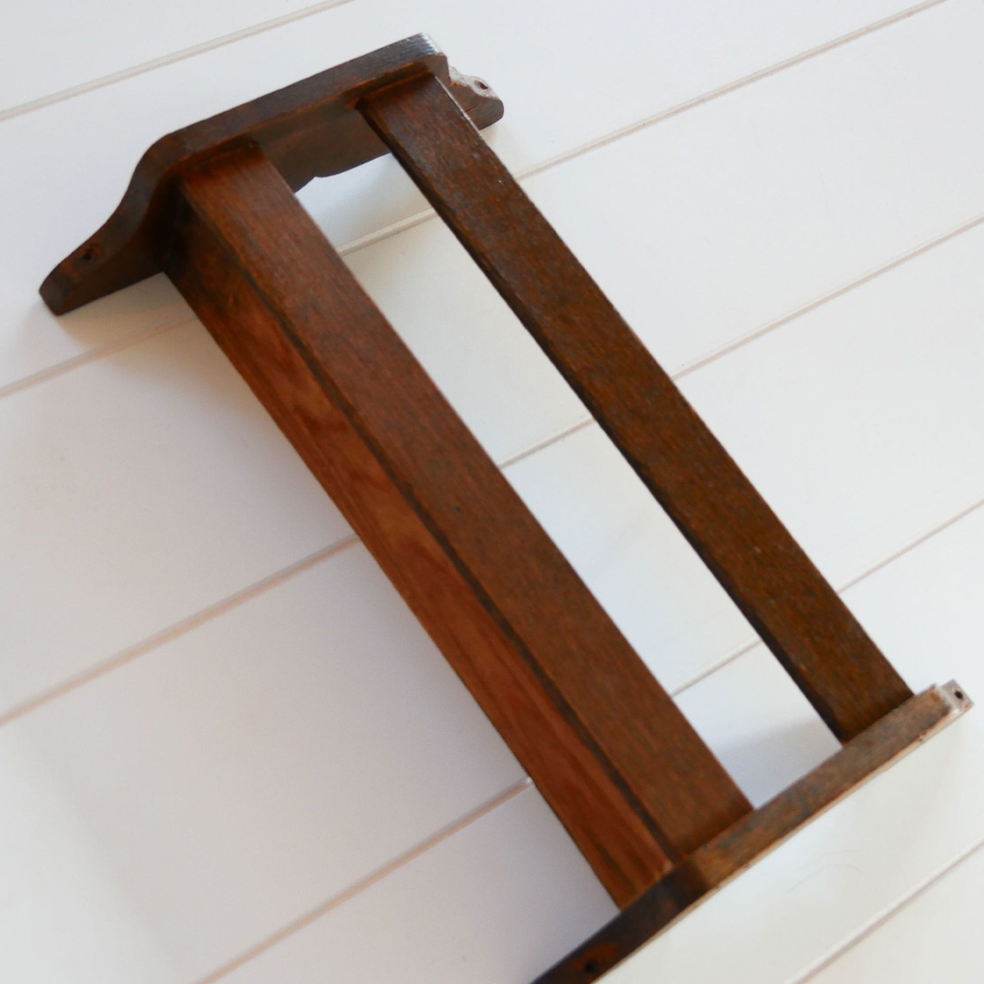 Vintage Oak Church Hymn Book Shelf, Vintage Church Pew Shelf, Vintage Oak Shelf, Wall Mounted Shelf, Vintage Wall DEcor, Vintage Home Decor