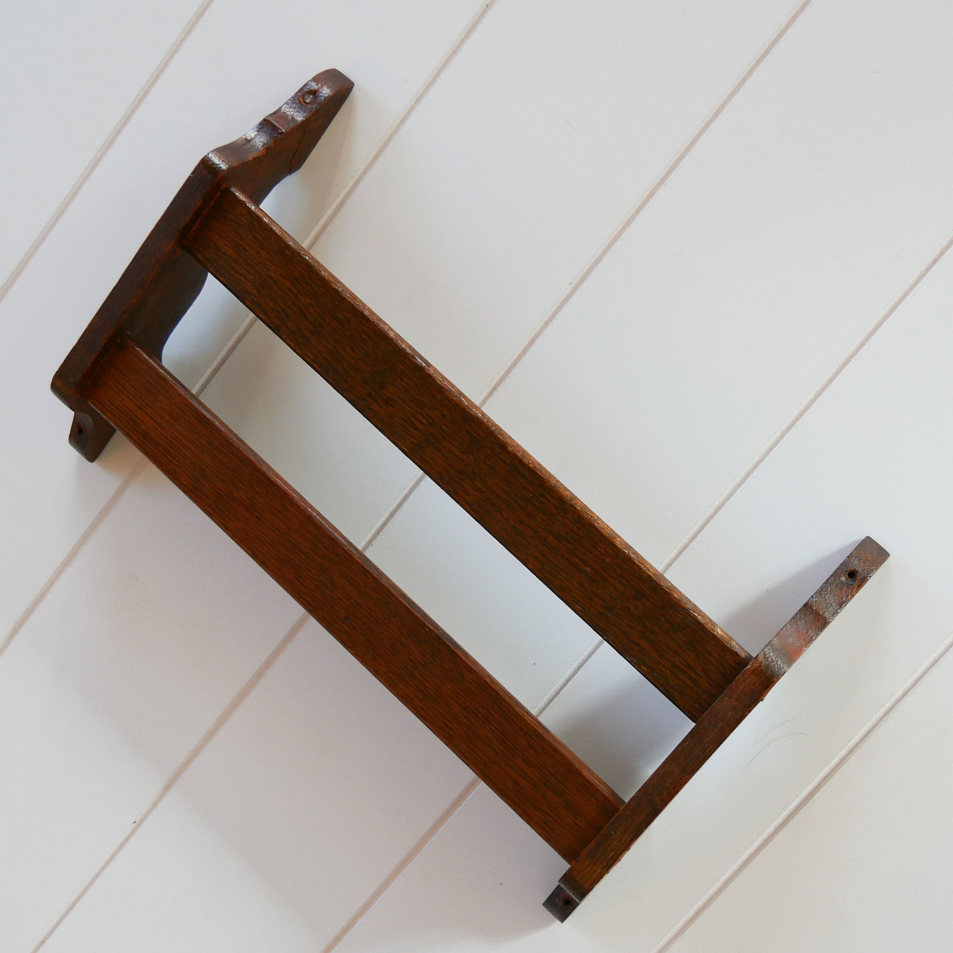 Vintage Oak Church Hymn Book Shelf, Vintage Church Pew Shelf, Vintage Oak Shelf, Wall Mounted Shelf, Vintage Wall DEcor, Vintage Home Decor