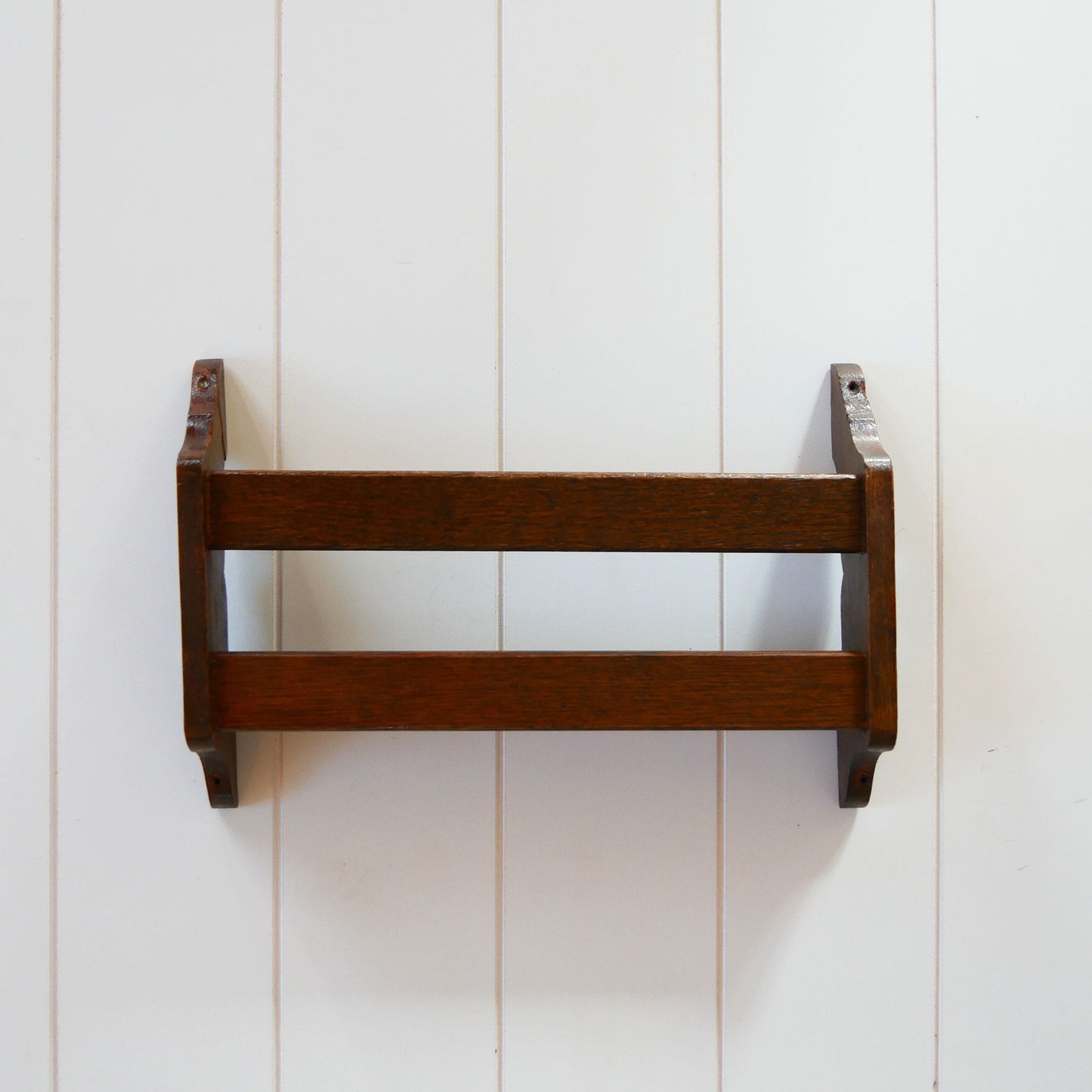 Vintage Oak Church Hymn Book Shelf, Vintage Church Pew Shelf, Vintage Oak Shelf, Wall Mounted Shelf, Vintage Wall DEcor, Vintage Home Decor