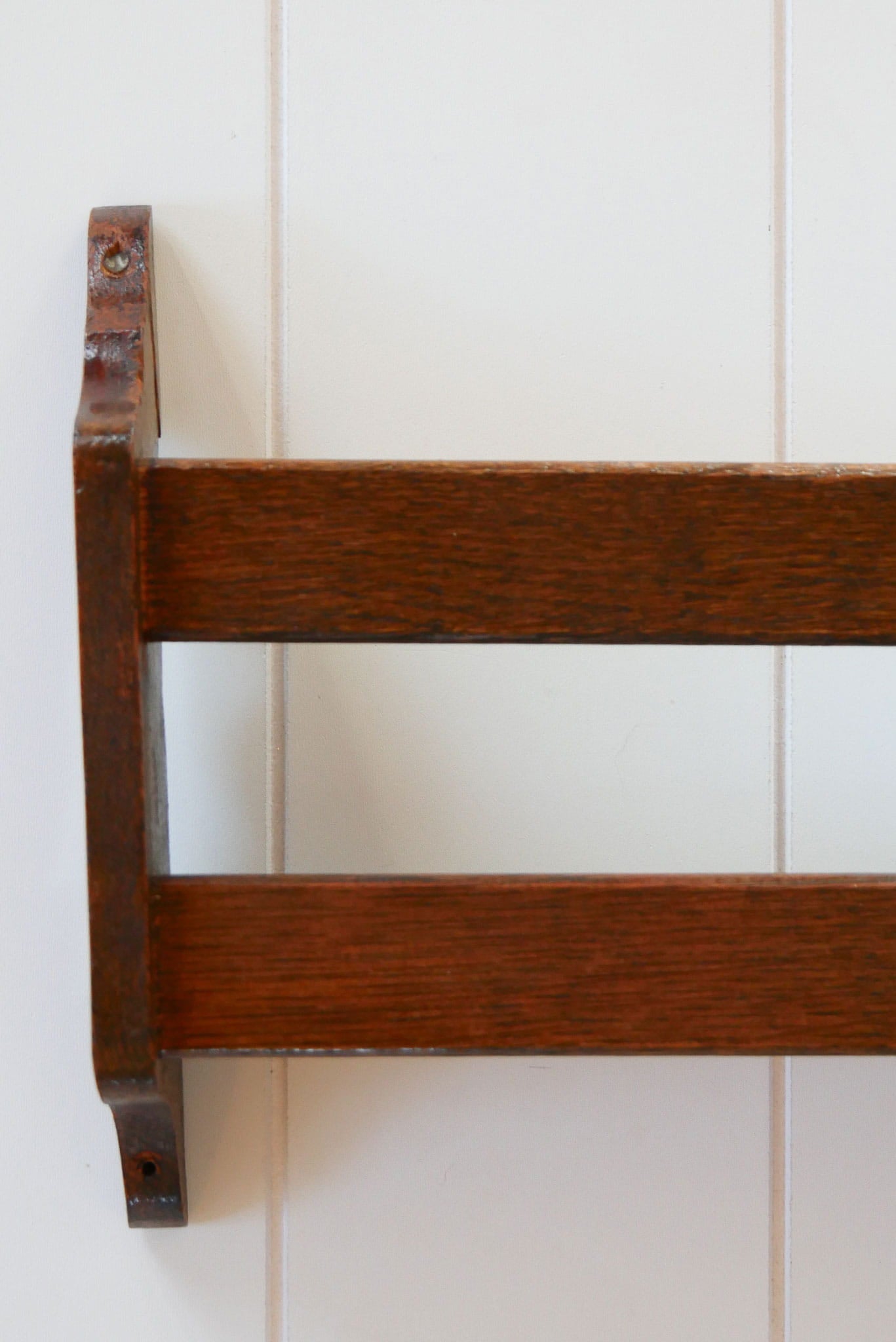 Vintage Oak Church Hymn Book Shelf, Vintage Church Pew Shelf, Vintage Oak Shelf, Wall Mounted Shelf, Vintage Wall DEcor, Vintage Home Decor