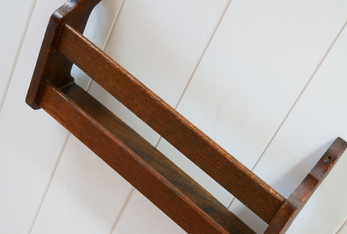 Vintage Oak Church Hymn Book Shelf, Vintage Church Pew Shelf, Vintage Oak Shelf, Wall Mounted Shelf, Vintage Wall DEcor, Vintage Home Decor