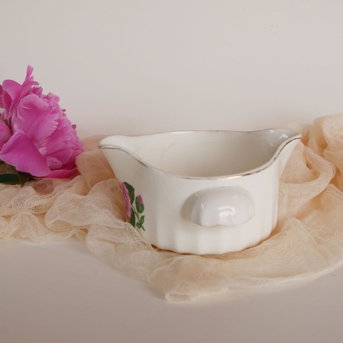W.S. George Bolero Gravy Dish, Cameilla Floral Design, W.S. George Bolero China Set