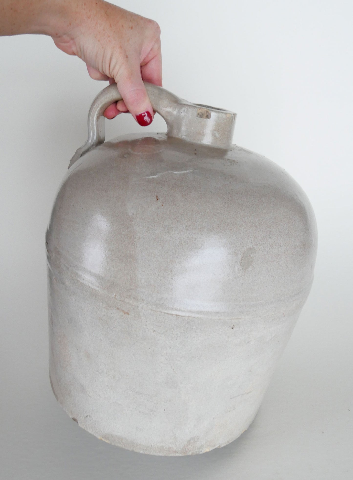 Vintage Stoneware Jug, Vintage Salt Glazed Crock, Vintage Stoneware Decor, Vintage Kitchen, Primitive Kitchen