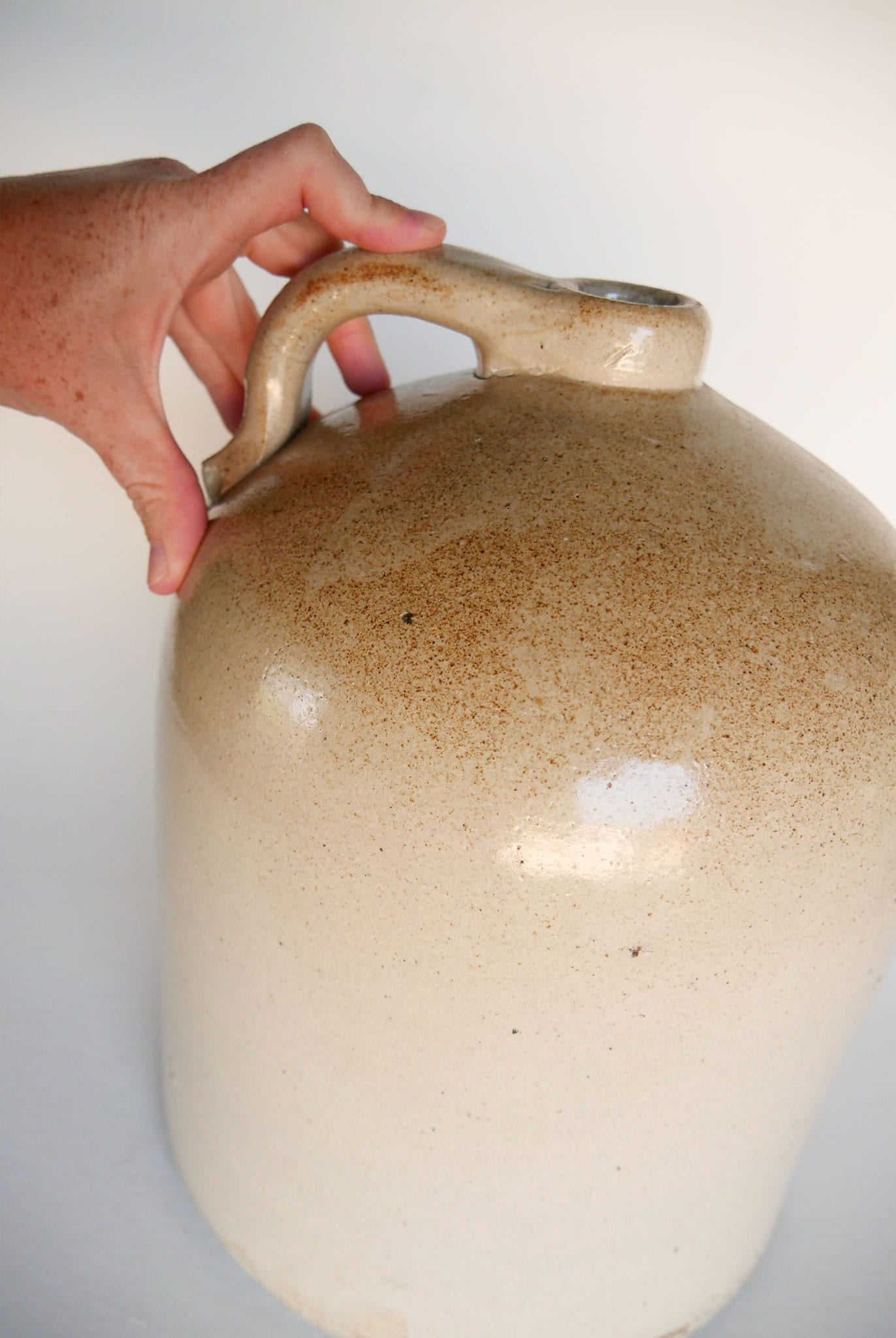 Vintage Stoneware Jug, Vintage Salt Glazed Crock, Vintage Stoneware Decor, Vintage Kitchen, Primitive Kitchen, Primitive Stoneware, Primitive Kitchen Decor, Vintage Farmhouse Stoneware, VIntage Farmhouse Decor